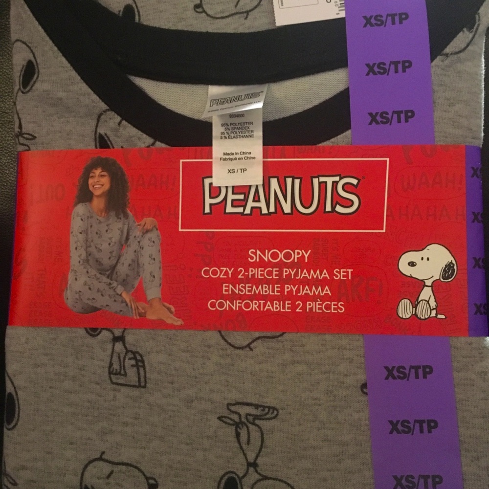 PEANUTS SNOOPY womens XS set